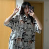 One Piece Monkey D. Luffy Women’s Blouse/Button Up – Monkey D. Luffy Poster Shirt Chopper 8