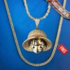 Iced Cubic Luffy Head Necklace – Diamond Zircon Luffy 12