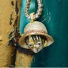 Iced Cubic Luffy Head Necklace – Diamond Zircon Luffy 11