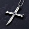 Mihawk Sword Cross Necklace – One Piece Inspired Jewelry | Mihawk Necklace Mihawk 14
