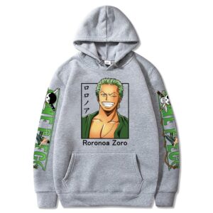 One Piece Roronoa Zoro Hoodie – Unisex Print – Streetwear Casual Sweatshirt Hoodies 2