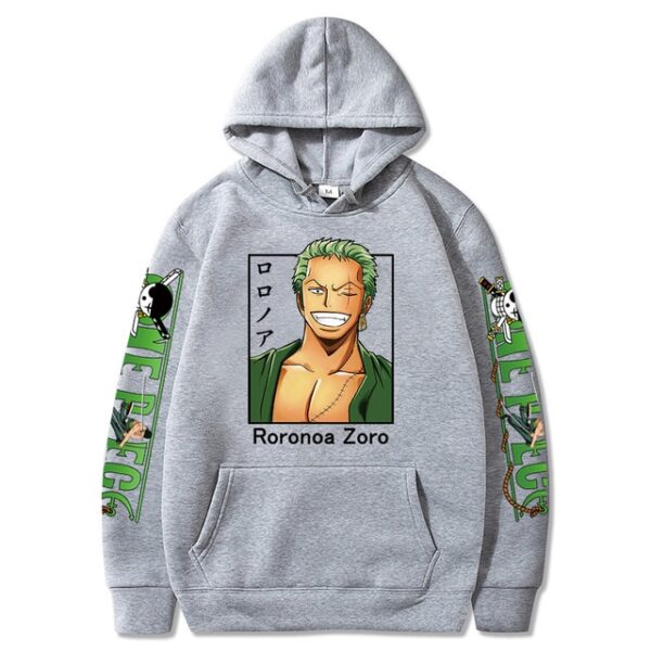 One Piece Roronoa Zoro Hoodie – Unisex Print – Streetwear Casual Sweatshirt Hoodies 3