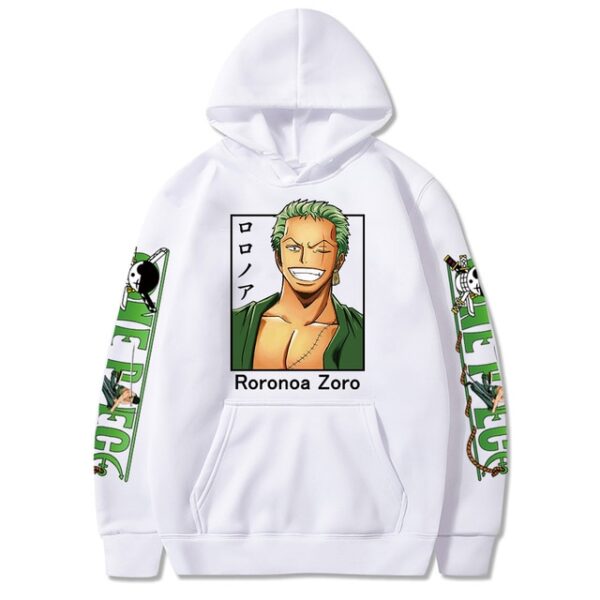 One Piece Roronoa Zoro Hoodie – Unisex Print – Streetwear Casual Sweatshirt Hoodies 7