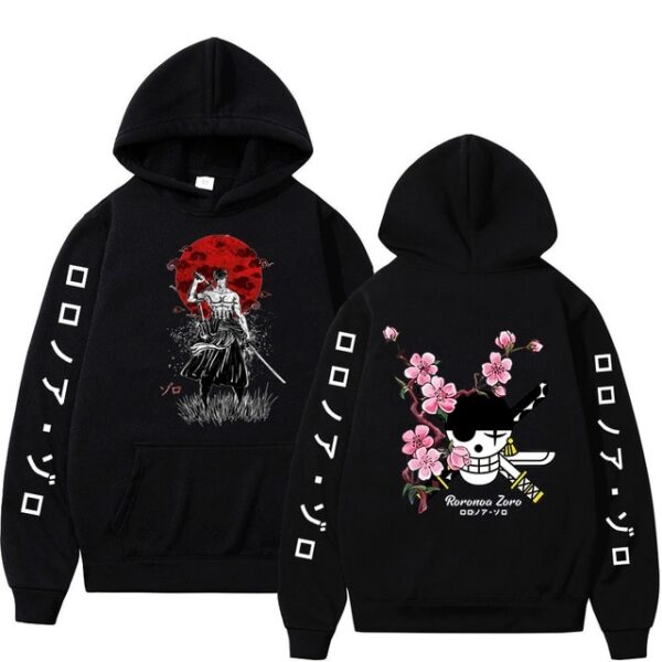 One Piece Roronoa Zoro Hoodie – Unisex Harajuku Style Hoodies 2