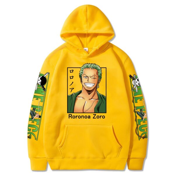 One Piece Roronoa Zoro Hoodie – Unisex Print – Streetwear Casual Sweatshirt Hoodies 8