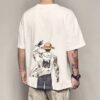 One Piece Anime Short-Sleeved T-Shirt – Men’s Summer Harajuku Style – Japanese Fashion – Wild Loose Fit Luffy 6