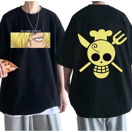 One Piece Sanji T-Shirt – Harajuku Fashion – Summer Short-Sleeved, Loose Casual Men’s Top – Oversized Hip Hop Style One Piece merch 2