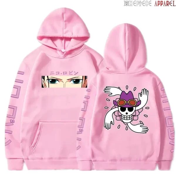 One Piece Anime Hoodie: Robin-Themed Pullover Sweatshirt – Long Sleeve, Loose-Fit, Streetwear Style Hoodies 7