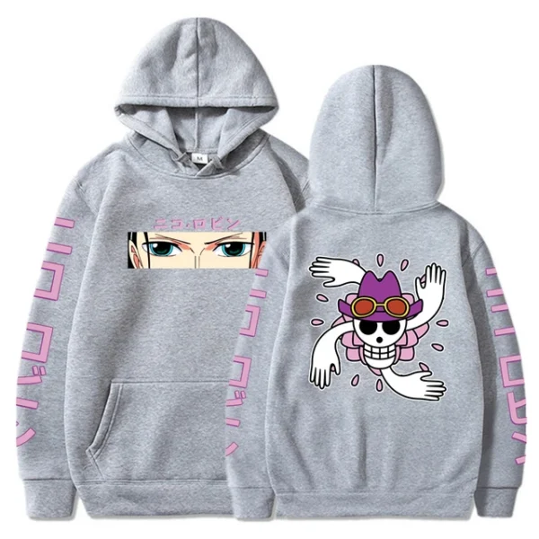 One Piece Anime Hoodie: Robin-Themed Pullover Sweatshirt – Long Sleeve, Loose-Fit, Streetwear Style Hoodies 6