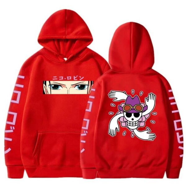 One Piece Anime Hoodie: Robin-Themed Pullover Sweatshirt – Long Sleeve, Loose-Fit, Streetwear Style Hoodies 4