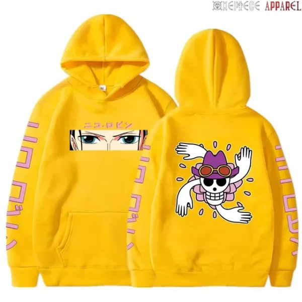 One Piece Anime Hoodie: Robin-Themed Pullover Sweatshirt – Long Sleeve, Loose-Fit, Streetwear Style Hoodies 8