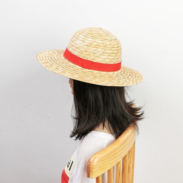 One Piece Straw Hat Luffy: Authentic Weaved Cosplay Hat Cosplay 3