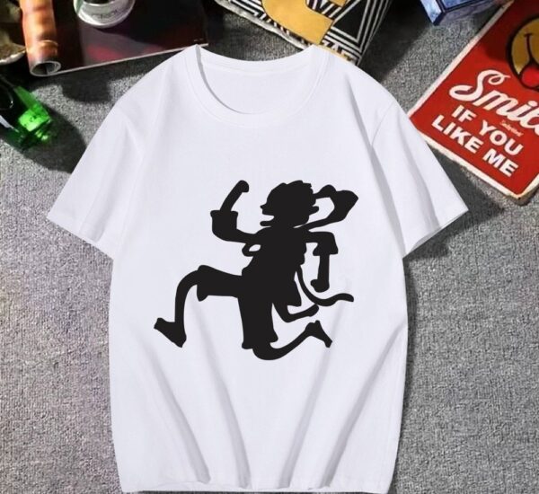 Gear 5 Luffy Shirt: Sun God Nika Design – Premium Cotton Tee | One Piece merch Gear 5 3