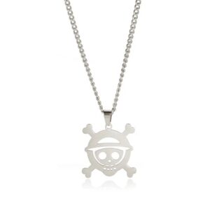 One Piece Necklace – Luffy Jolly Roger Stainless Steel Luffy 2