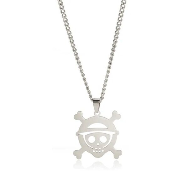 One Piece Necklace – Luffy Jolly Roger Stainless Steel Luffy 3
