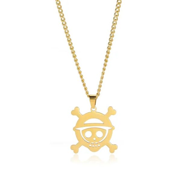 One Piece Necklace – Luffy Jolly Roger Stainless Steel Luffy 2