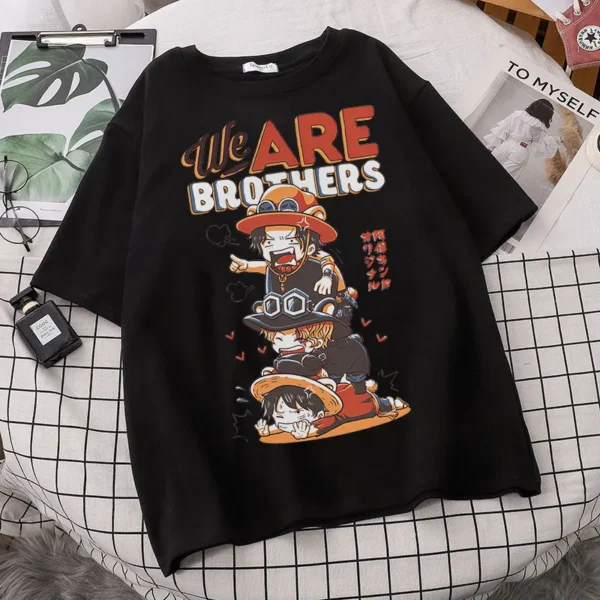 Luffy Ace Sabo Shirt: One Piece merch Iconic Trio T-Shirt Ace 10