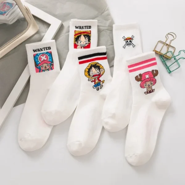 One Piece Socks: Luffy & Chopper Cotton Winter Chopper 2