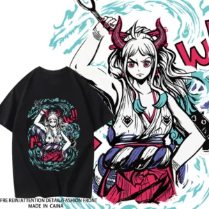 One Piece Yamato Shirt | White & Black One Piece Characters 2
