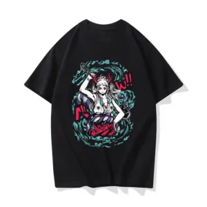 One Piece Yamato Shirt | White & Black One Piece Characters