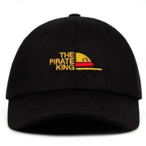 One Piece Luffy Cap: The Pirate King Embroidered Baseball Hat Hats 2