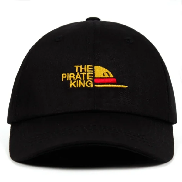 One Piece Luffy Cap: The Pirate King Embroidered Baseball Hat Hats 3