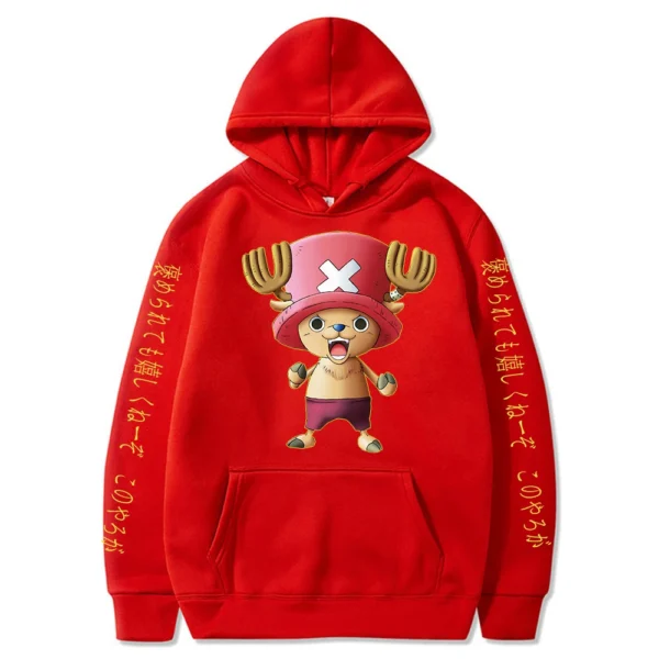 One Piece Chopper Hoodie: Harajuku Style Pullover Chopper 4
