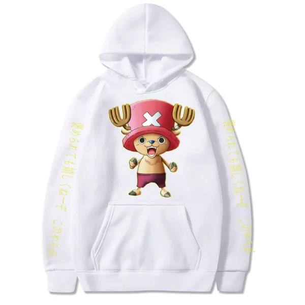 One Piece Chopper Hoodie: Harajuku Style Pullover Chopper 7