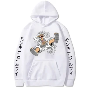 Luffy Gear 5 Hoodie: Sun God-Inspired Autumn & Winter Streetwear Gear 5