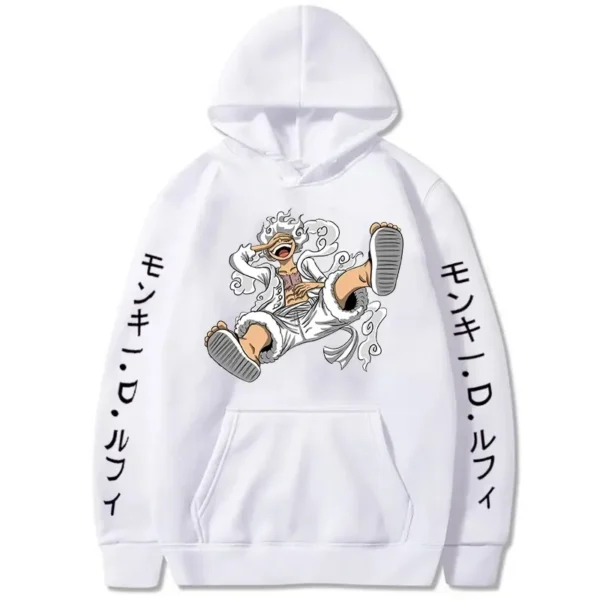 Luffy Gear 5 Hoodie: Sun God-Inspired Autumn & Winter Streetwear Gear 5 3