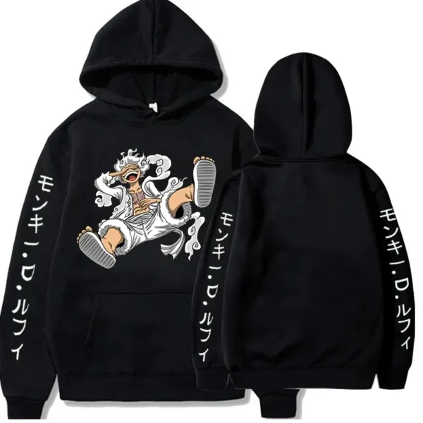 Luffy Gear 5 Hoodie: Sun God-Inspired Autumn & Winter Streetwear Gear 5 2
