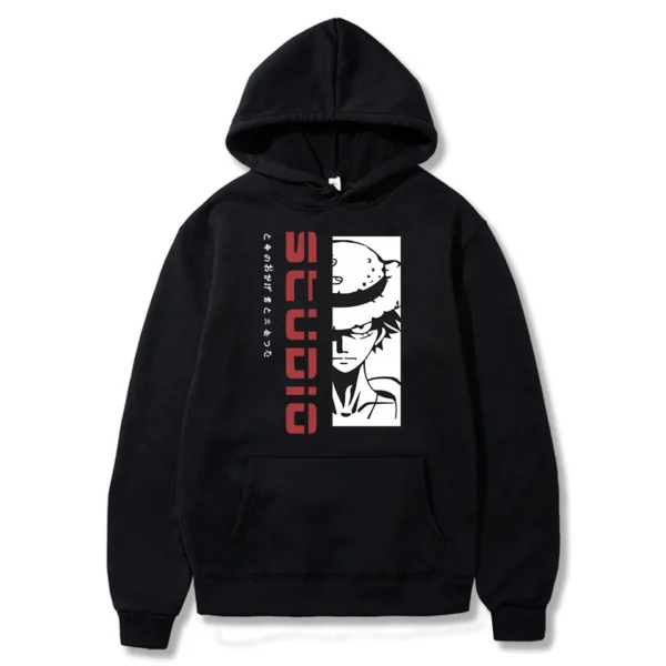 Felpa Luffy: Streetwear Harajuku Ispirato All’Anime Abbigliamento One Piece 20