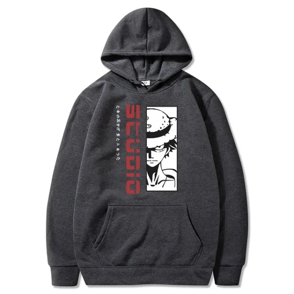 Felpa Luffy: Streetwear Harajuku Ispirato All’Anime Abbigliamento One Piece 23