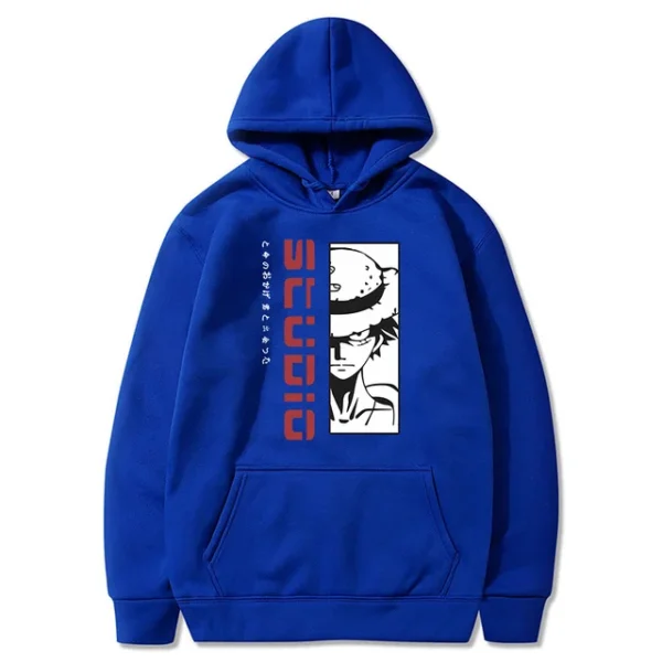 Felpa Luffy: Streetwear Harajuku Ispirato All’Anime Abbigliamento One Piece 24
