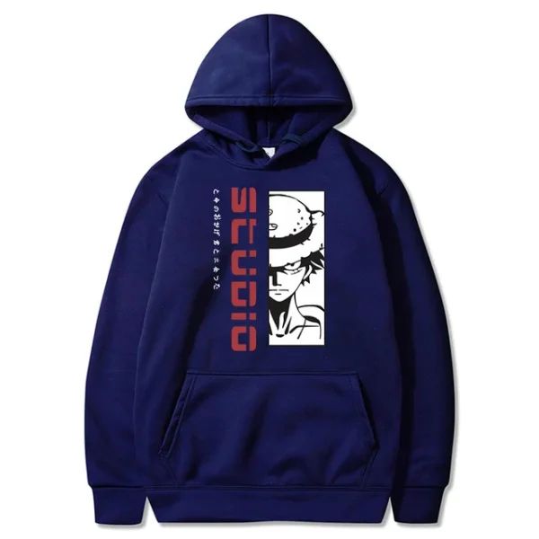 Felpa Luffy: Streetwear Harajuku Ispirato All’Anime Abbigliamento One Piece 25
