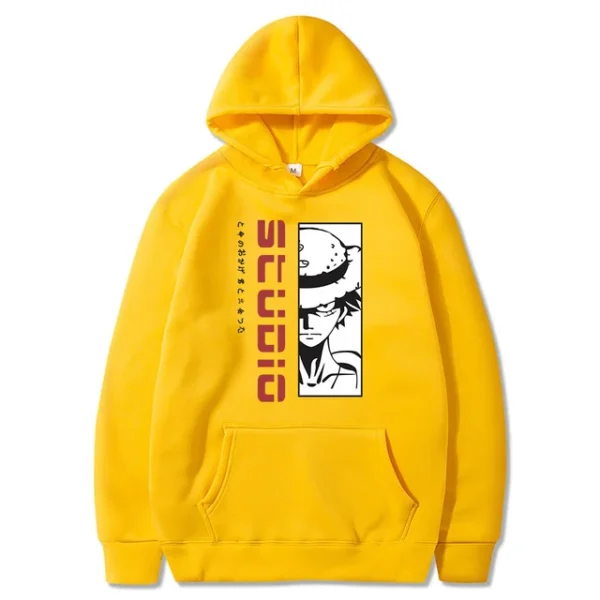 Felpa Luffy: Streetwear Harajuku Ispirato All’Anime Abbigliamento One Piece 27
