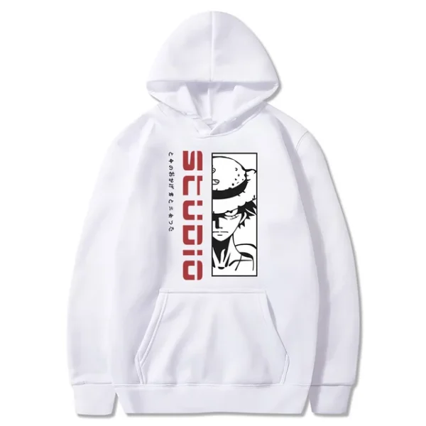Felpa Luffy: Streetwear Harajuku Ispirato All’Anime Abbigliamento One Piece 22