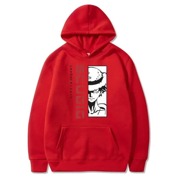 Felpa Luffy: Streetwear Harajuku Ispirato All’Anime Abbigliamento One Piece 28