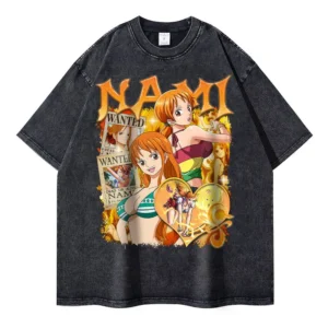 Nami T Shirt: Vintage Washed One Piece Style Nami