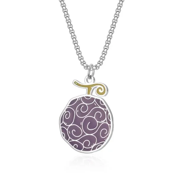 Devil Fruit Necklace: One Piece Titanium Steel Pendant Ace 5
