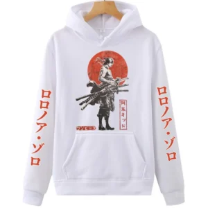 Zoro One Piece Hoodie: Long Sleeve Pullover Hoodies 2