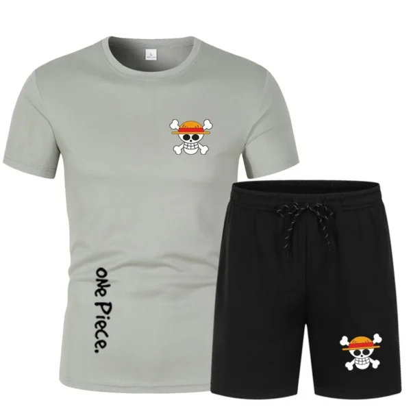 One Piece Anime Trainingsanzug – Shirt- und Shorts-Set Luffy 22