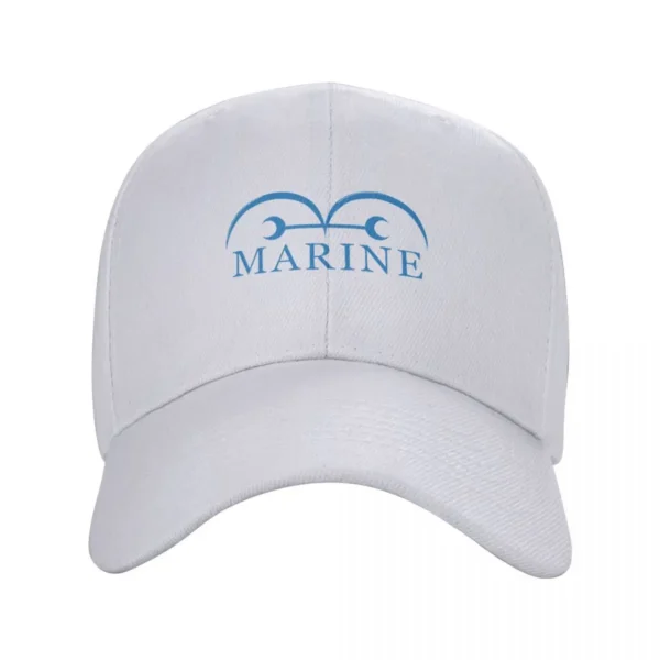 One Piece Marine Hat: Simple Baseball Cap for Fans Cosplay 7