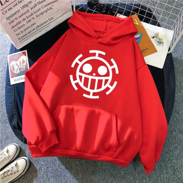 Trafalgar Law Hoodie: Fleece One Piece Merch Hoodies 8