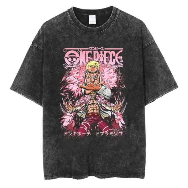 Doflamingo T Shirt: Faded Vintage One Piece merch Doflamingo 2
