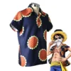 Luffy Dressrosa Shirt Cosplay 7