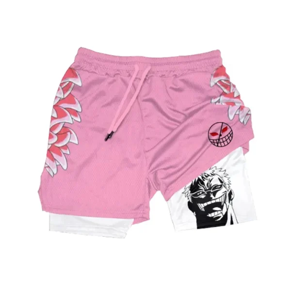 Doflamingo Workout Shorts: Quick Dry Compression Doflamingo 2
