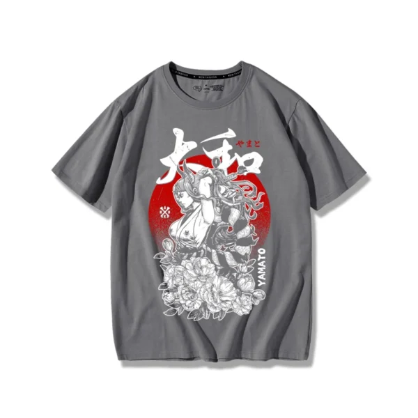 Yamato Shirt: One Piece Cotton Print Loose Fit Tee One Piece Characters 6