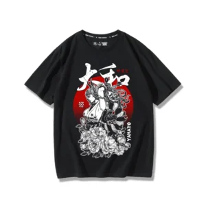 Yamato Shirt: One Piece Cotton Print Loose Fit Tee One Piece Characters
