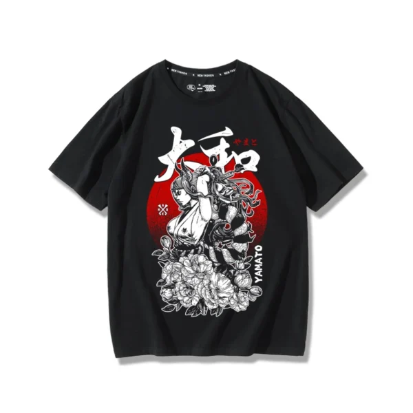 Yamato Shirt: One Piece Cotton Print Loose Fit Tee One Piece Characters 2
